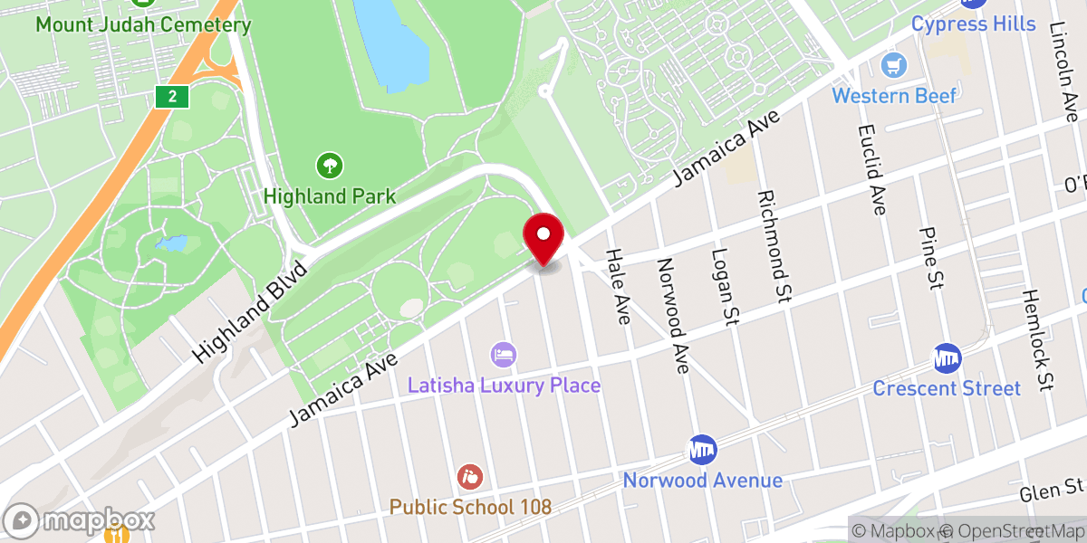 Map showing location of North Brooklyn YMCA