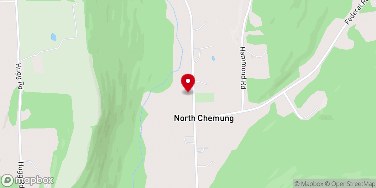 Map showing location of North Chemung United Methodist