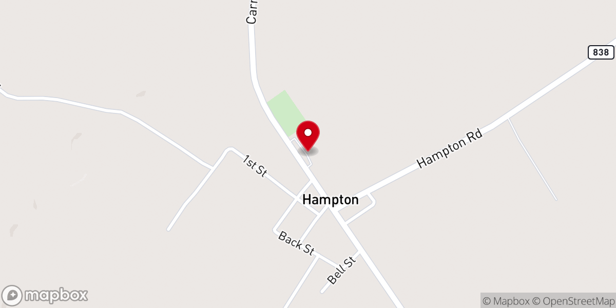 Map showing location of North Livingston Baptist