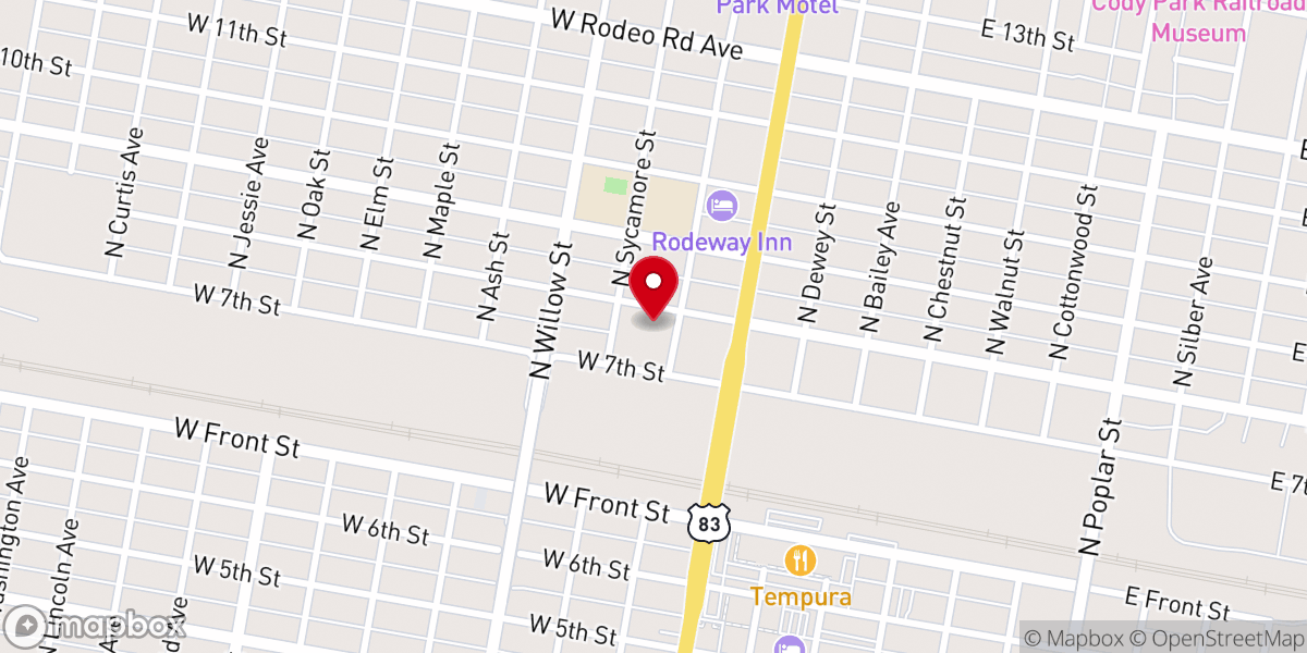Map showing location of North Platte Berean Church Office Hours