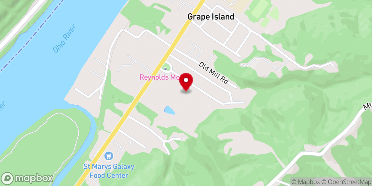 Map showing location of North Pleasants Apostolic Tabernacle