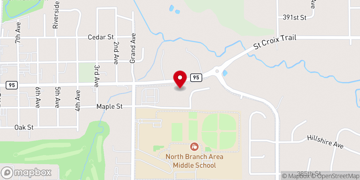 Map showing location of NorthBrook Church