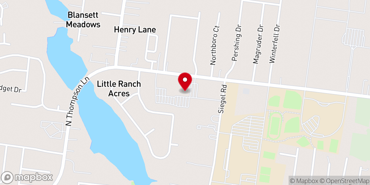 Map showing location of Northside Church