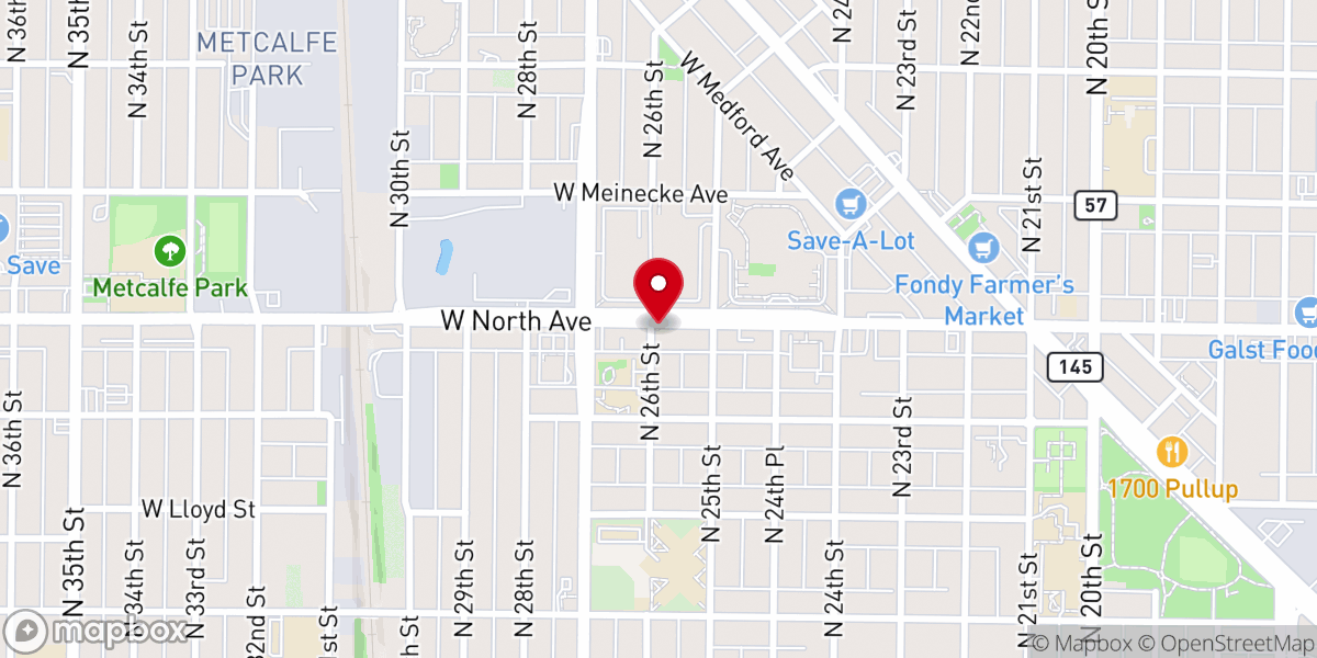Map showing location of Northside Lutheran Ministries