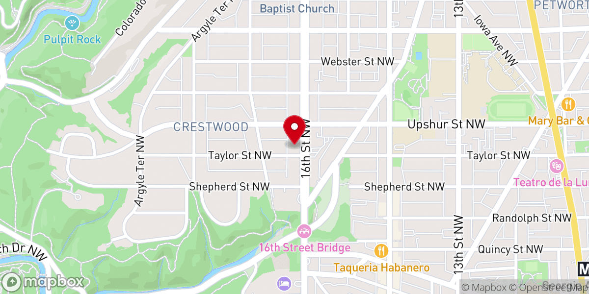 Map showing location of Northwest Community Church