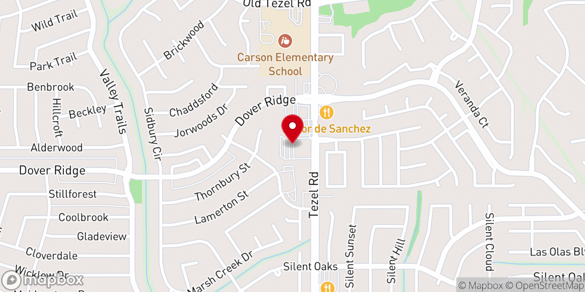 Map showing location of Northwest Hills Global Methodist Church