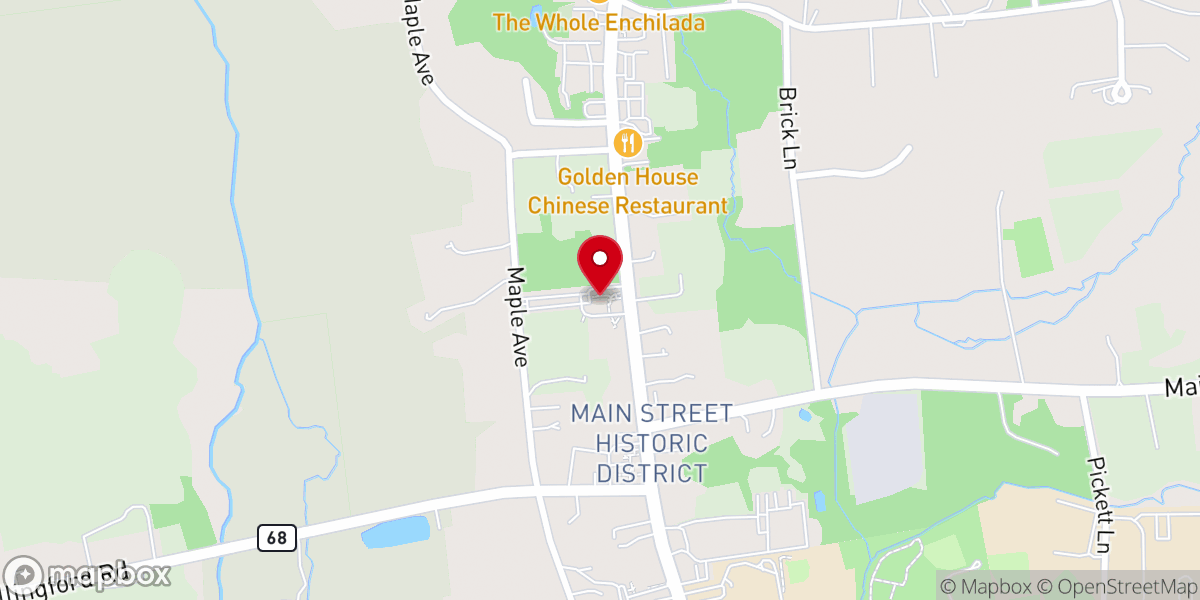 Map showing location of Notre Dame Church