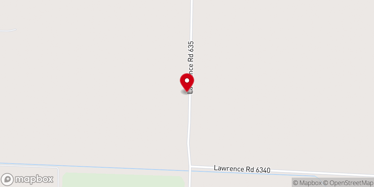 Map showing location of Oak Grove Church