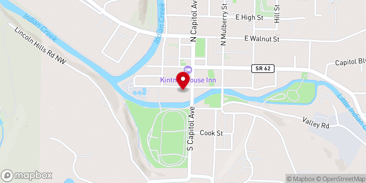 Map showing location of Oasis Ministry Center