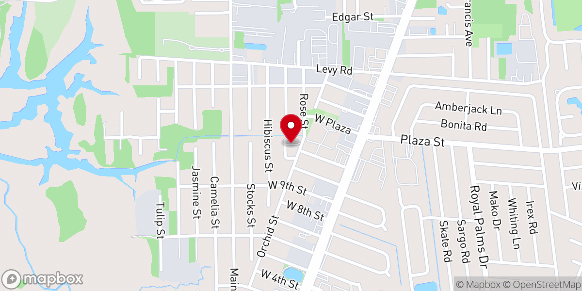 Map showing location of Oceanside Church of Christ