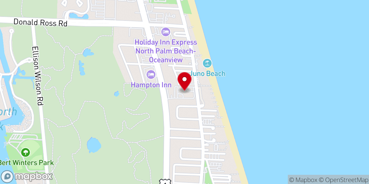 Map showing location of Oceanview United Methodist Church