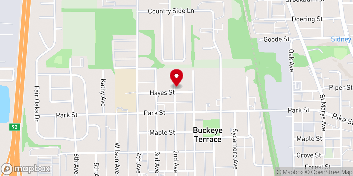 Map showing location of Old Fashion United Baptist Church
