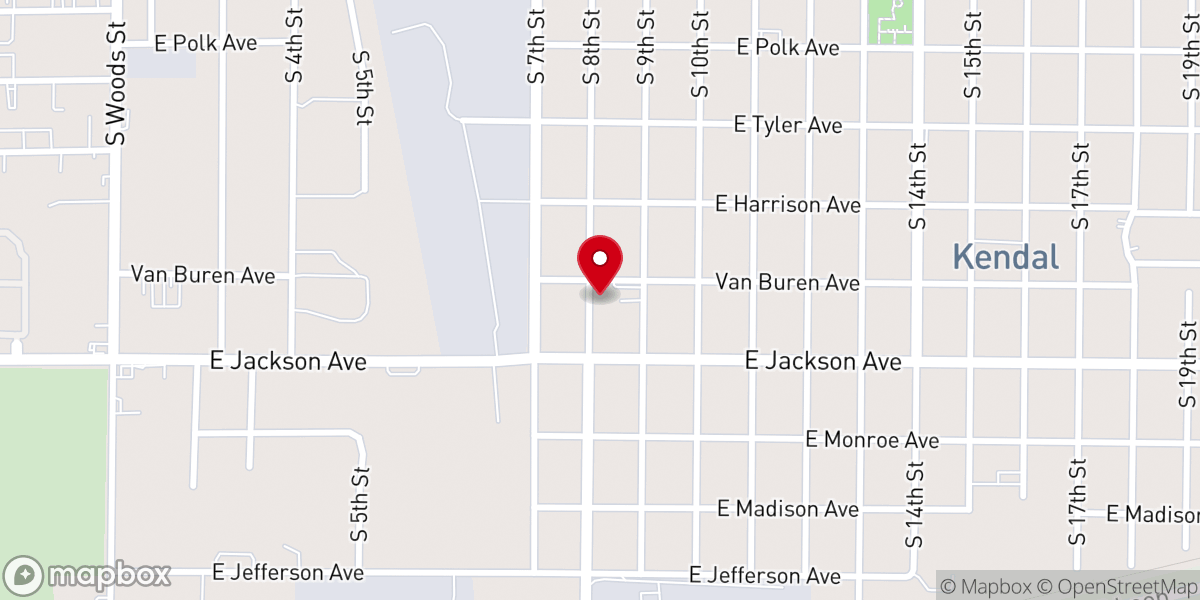 Map showing location of Old St Paul Baptist Church