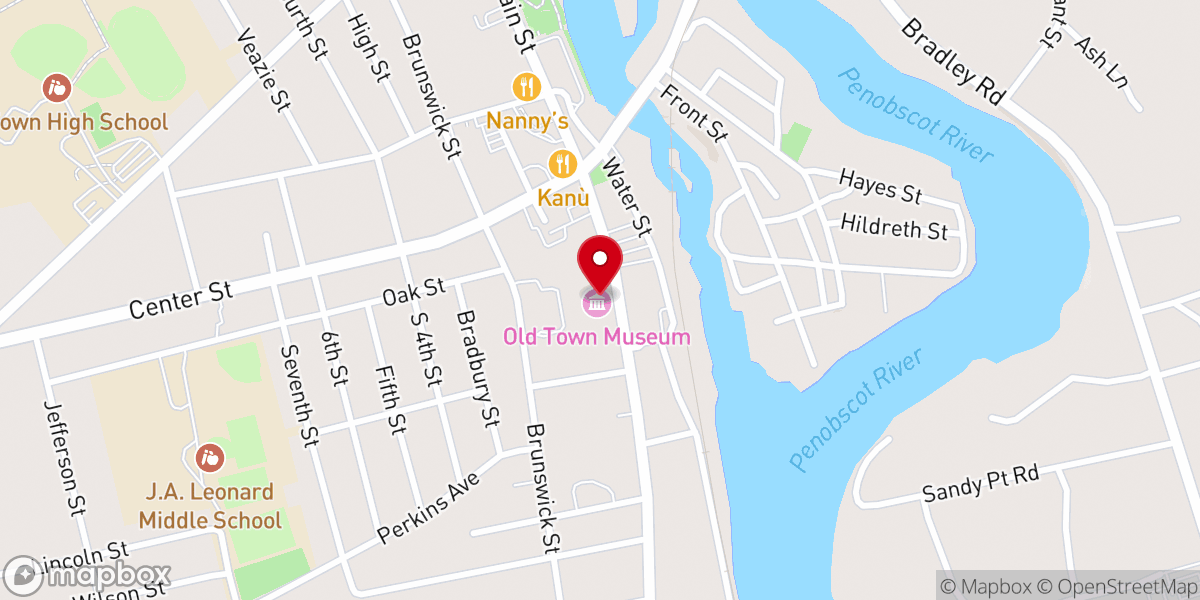 Map showing location of Old Town Museum