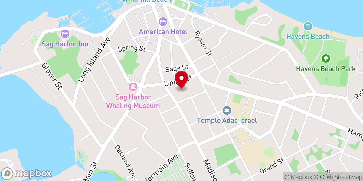 Map showing location of Old Whalers Church of Sag