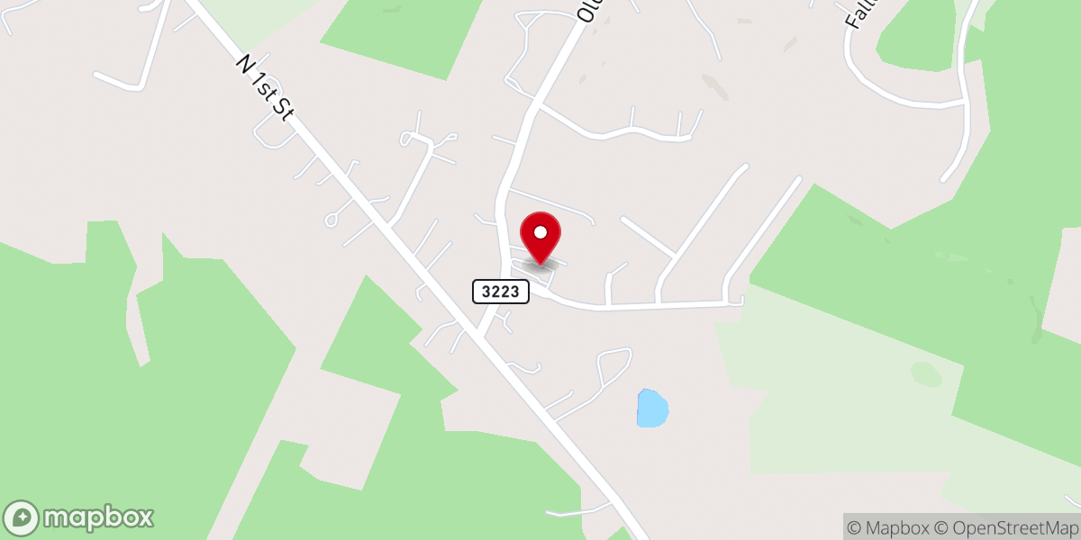 Map showing location of Oldham Woods Church of Christ