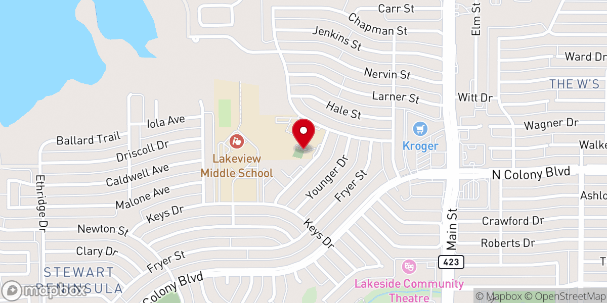 Map showing location of One Creation Church