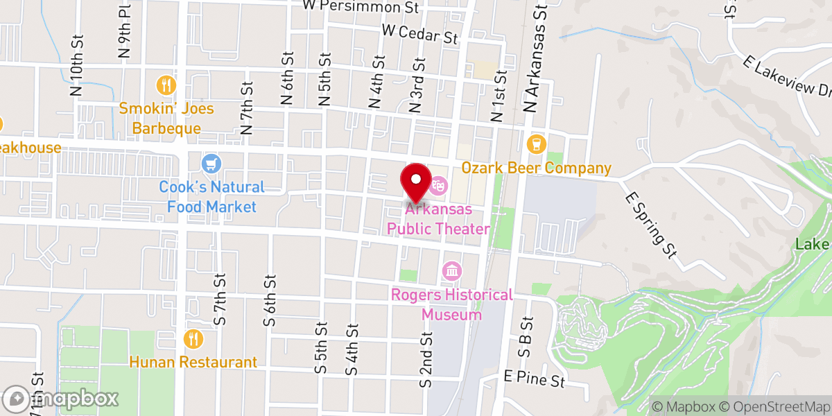 Map showing location of Open Arms Church Inc