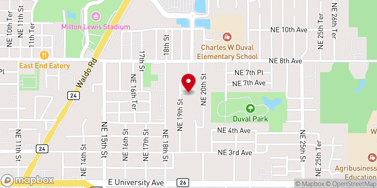 Map showing location of Open Door Ministries