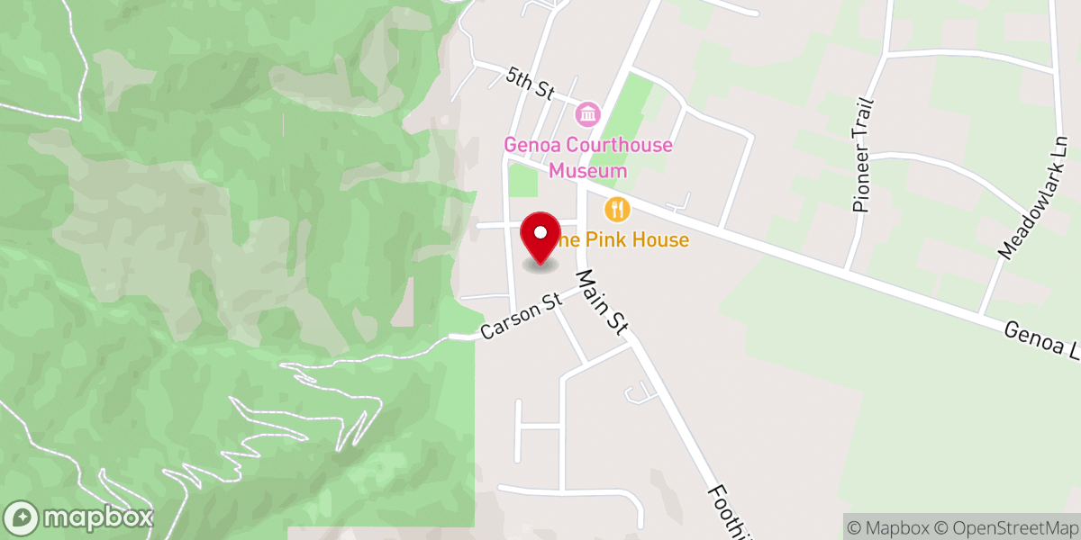 Map showing location of Orchard House