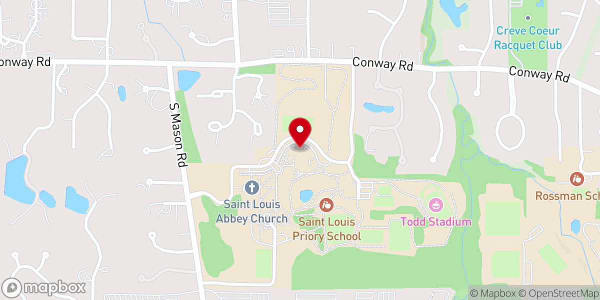 Map showing location of Our Lady of Guadalupe Chapel (Adoration Chapel)