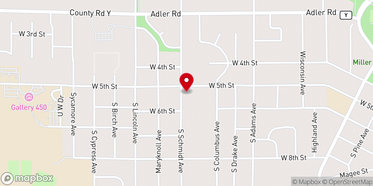 Map showing location of Our Lady of Peace Catholic Parish