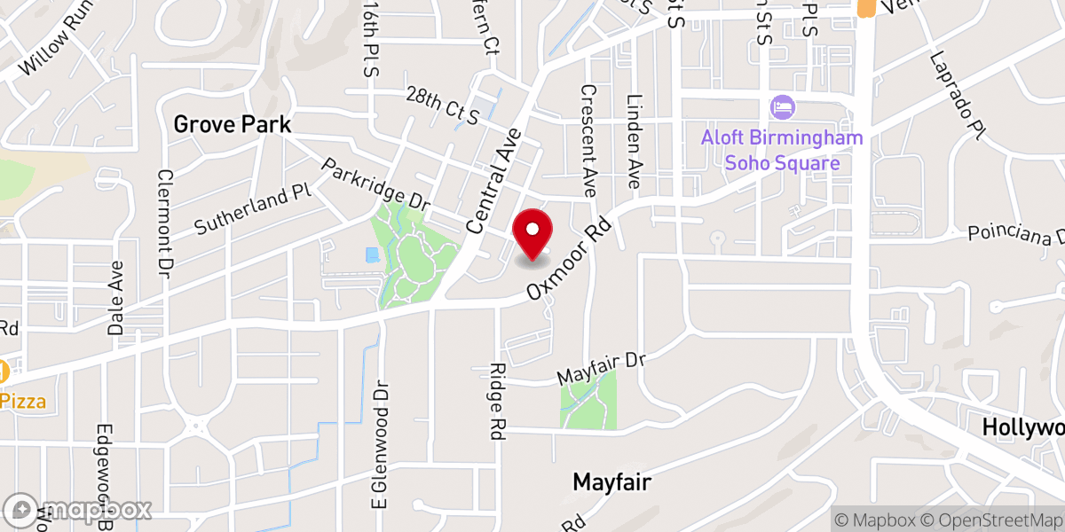 Map showing location of Our Lady of Sorrows Church