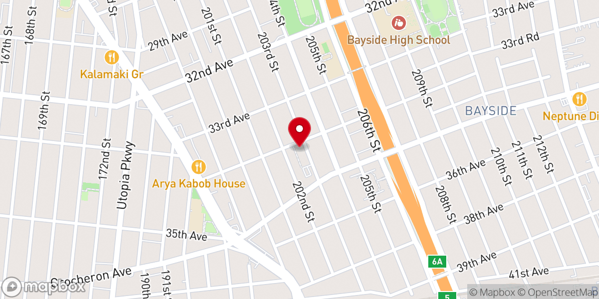 Map showing location of Our Lady of the Blessed Sacrament history