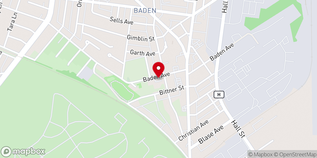 Map showing location of Our Lady of the Holy Cross Catholic Church