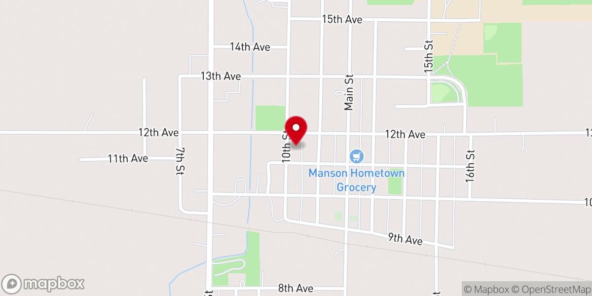 Map showing location of Our Savior United Methodist Church