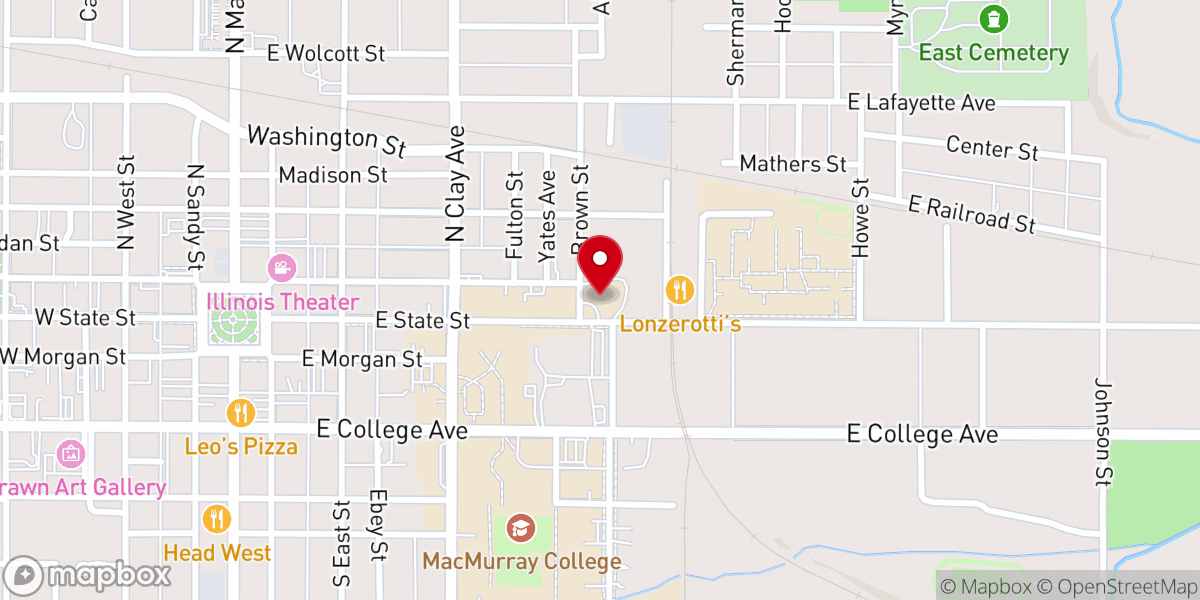Map showing location of Our Saviour Catholic Church