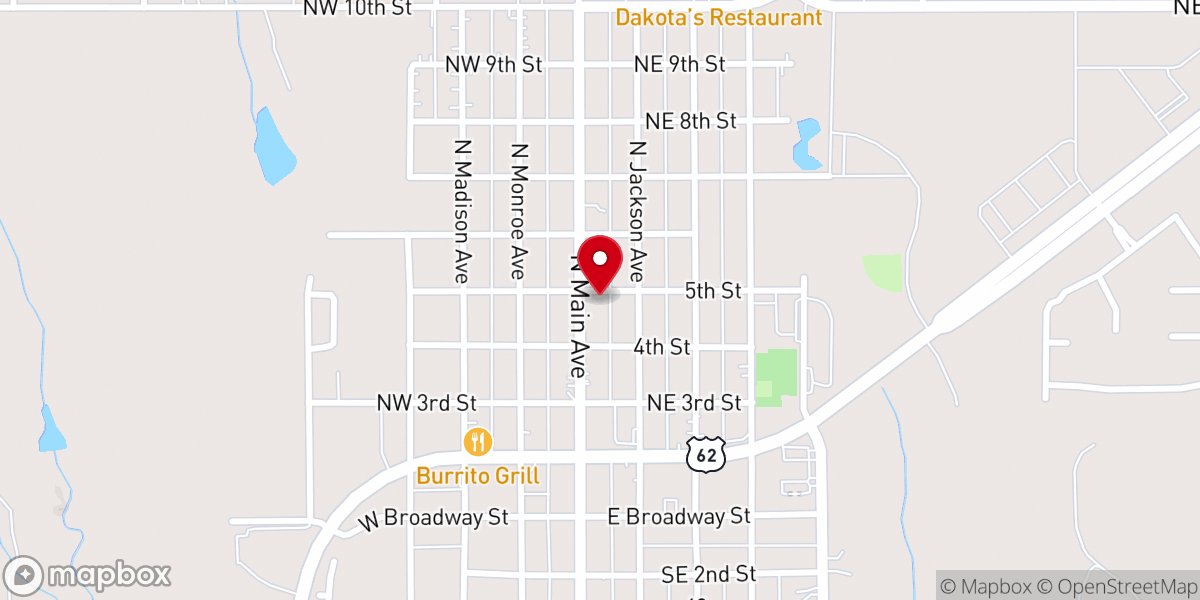 Map showing location of Out of the Box Church