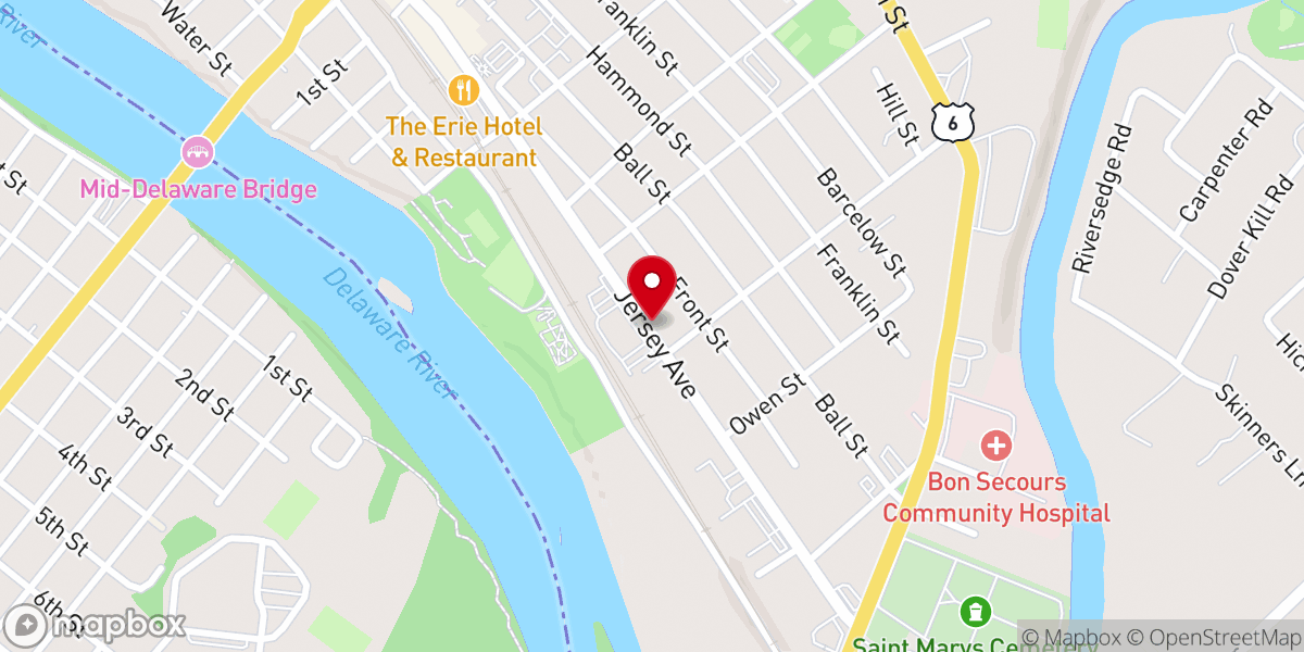 Map showing location of Overboard Aquatics & Exotics