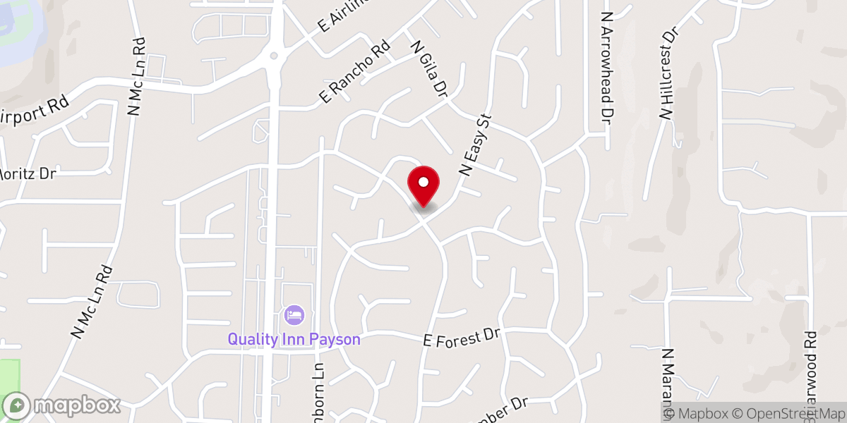 Map showing location of Overcomers Fellowship of Payson