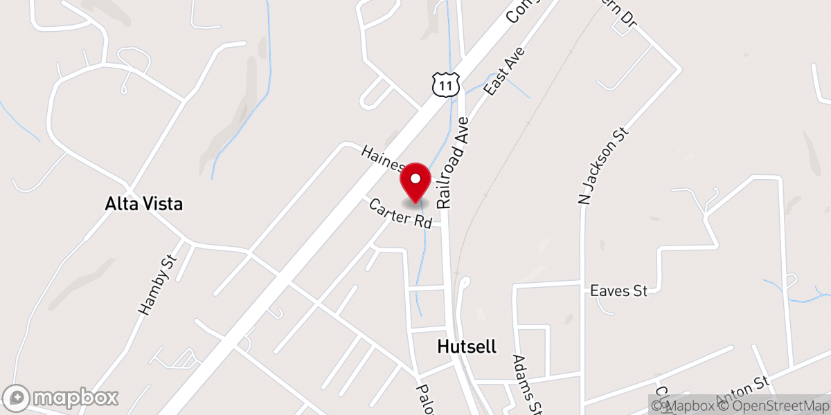 Map showing location of Overcoming Faith Christian Center