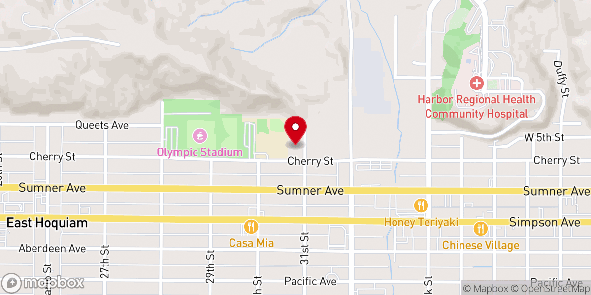 Map showing location of Pacific Care Center