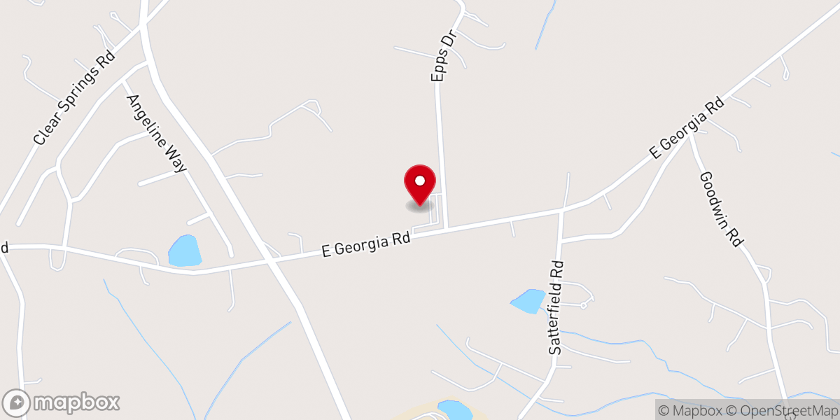 Map showing location of Palmetto Hills Presbyterian Church