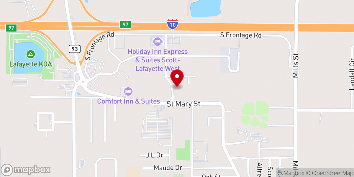 Map showing location of Parish A/C Repair and Heating