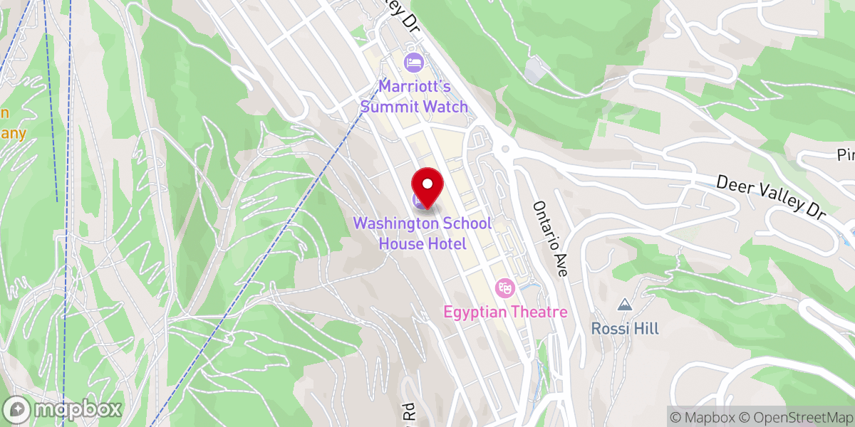 Map showing location of Park City chapel