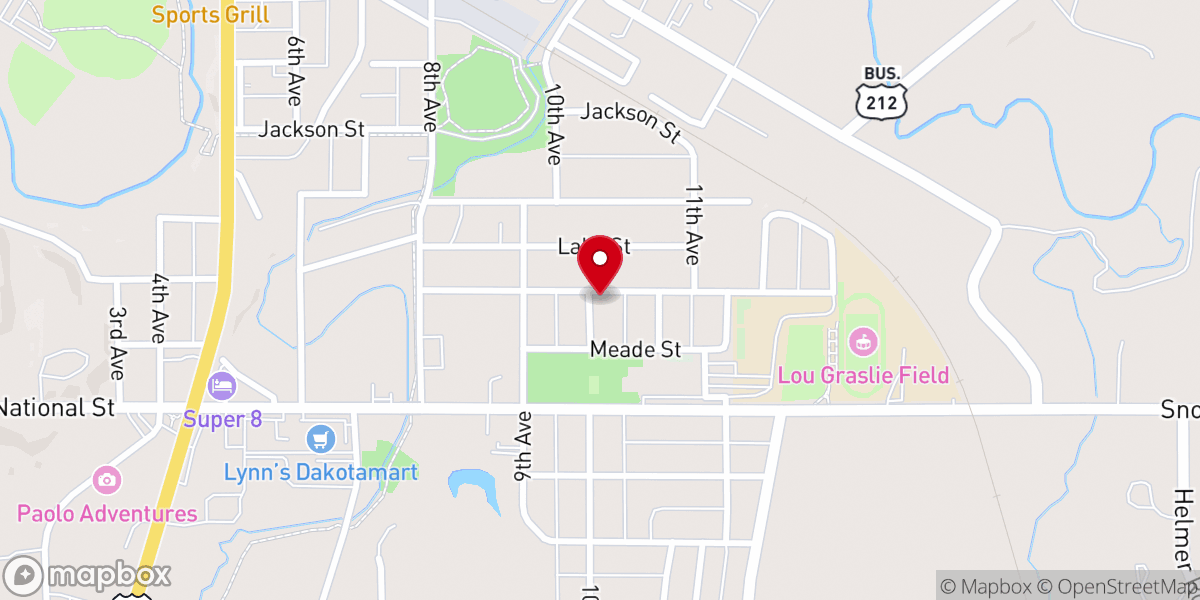 Map showing location of Parsonage