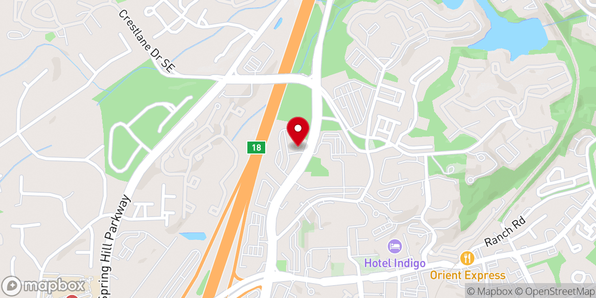 Map showing location of Passion City Church Cumberland