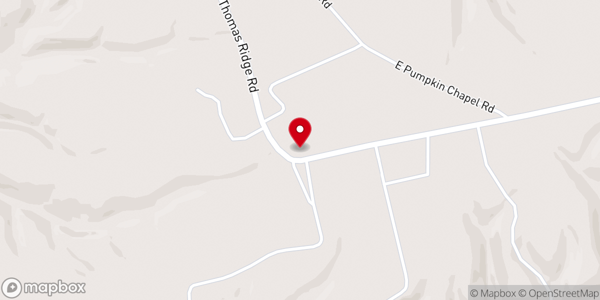 Map showing location of Patterson Chapel Church of Christ