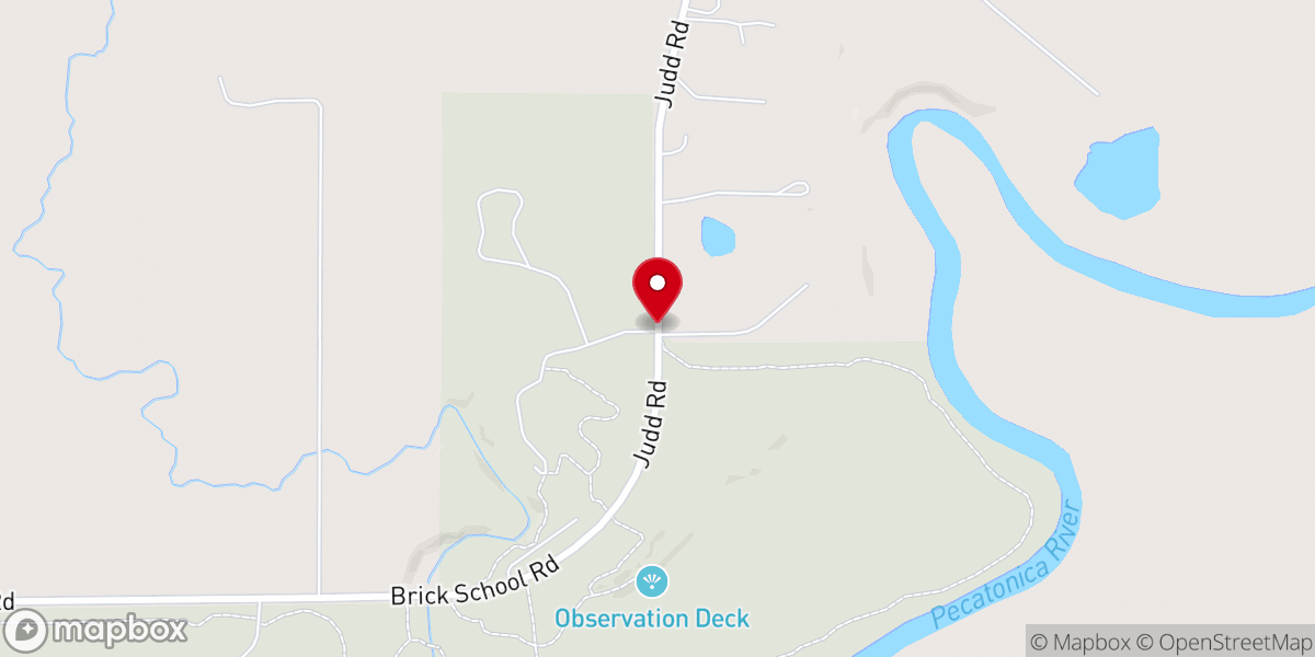 Map showing location of Pecatonica River Forest Preserve