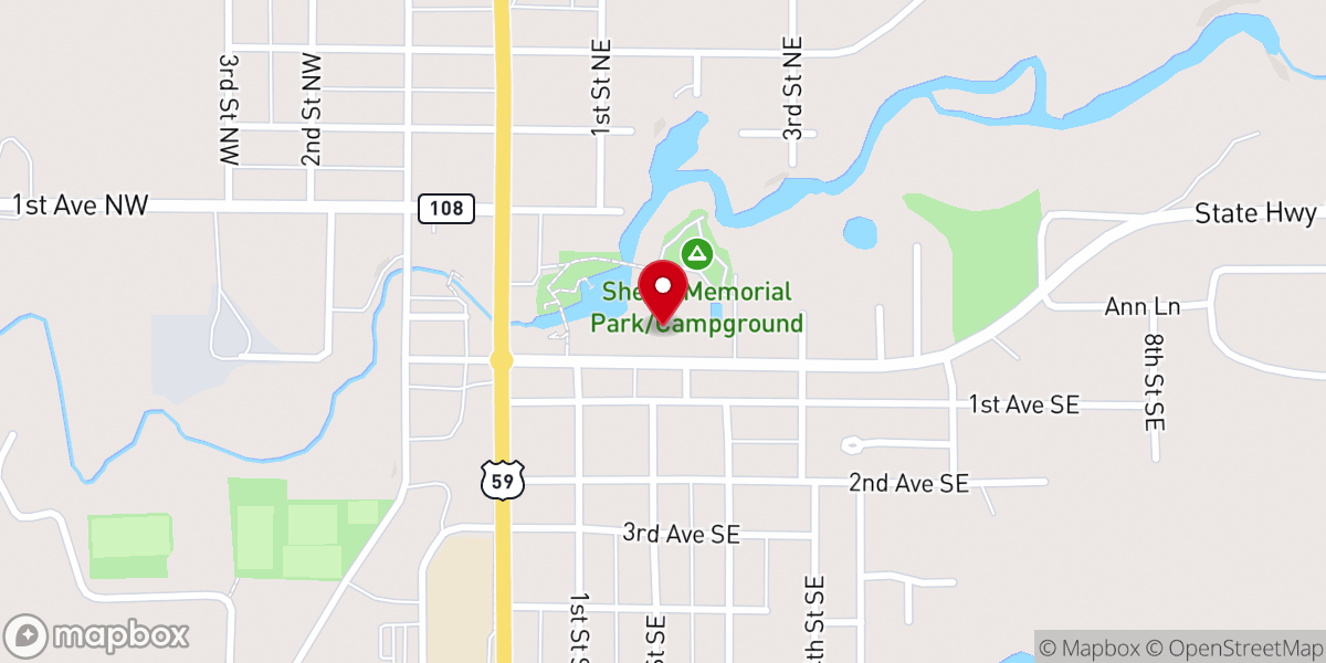 Map showing location of Pelican Valley Senior Living