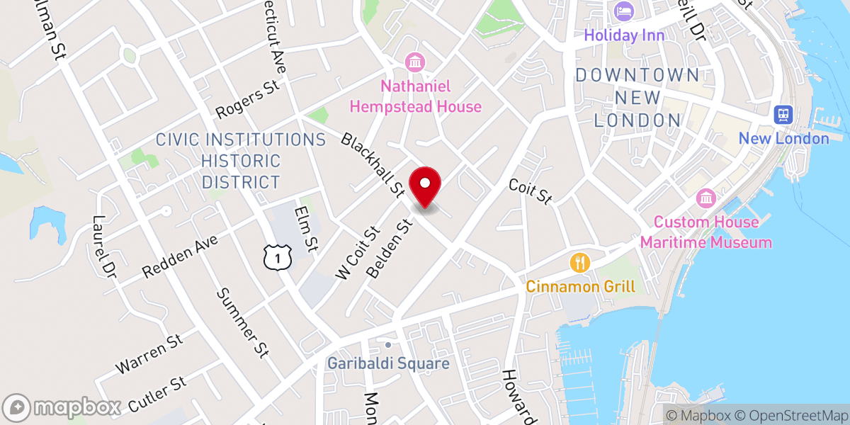 Map showing location of Pentecostal Rescue Mission