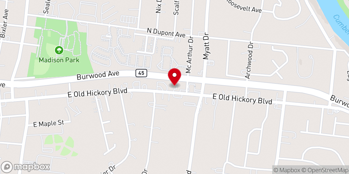 Map showing location of Perfecting Saints Ministries
