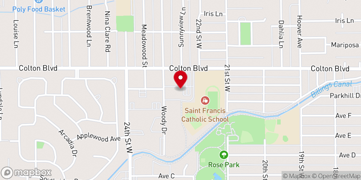 Map showing location of Perpetual Eucharistic Adoration Chapel