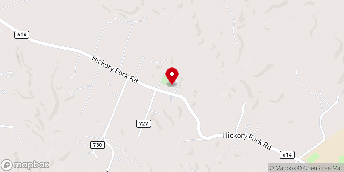 Map showing location of Petsworth Baptist Church