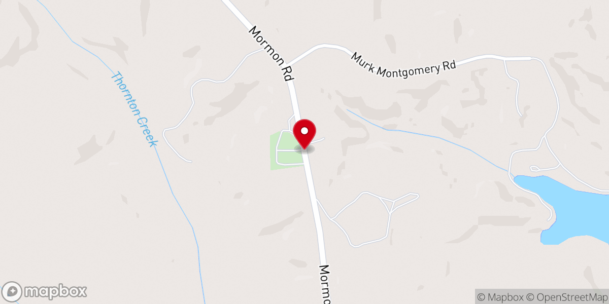 Map showing location of Phillips Chapel Freewill Baptist Church