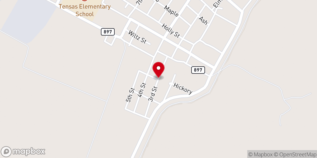 Map showing location of Pilgrim Chapel Baptist Church